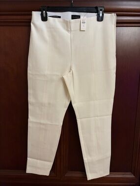 Talbots Cream Straight-Leg womens Dress Pants
